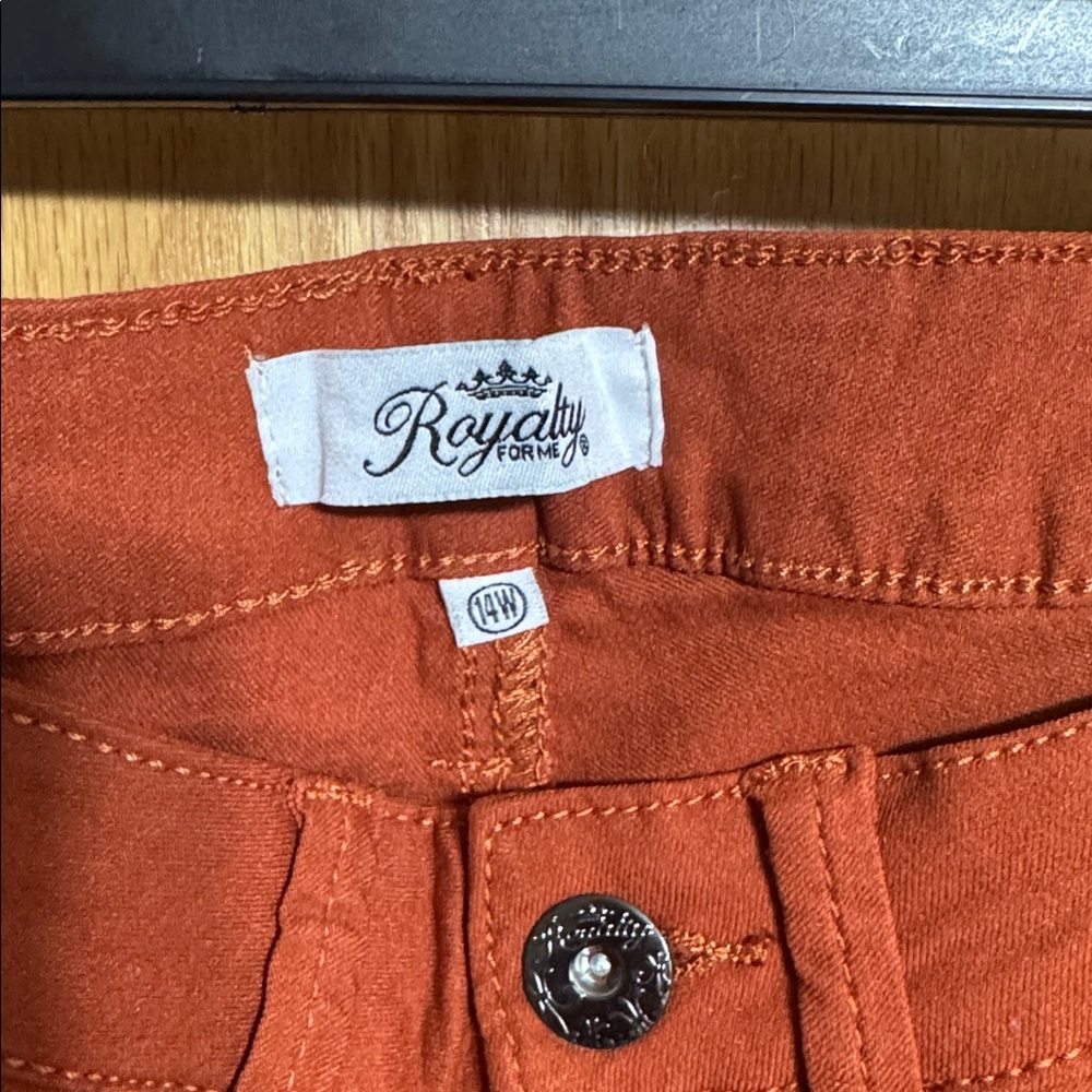 Royalty For Me Women's Burnt Orange Skinny Jeans - Picture 2 of 4